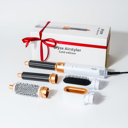 LumiCurl™ 5 in 1 + Luxe opbergcase | Haar Tool die krult en föhnt