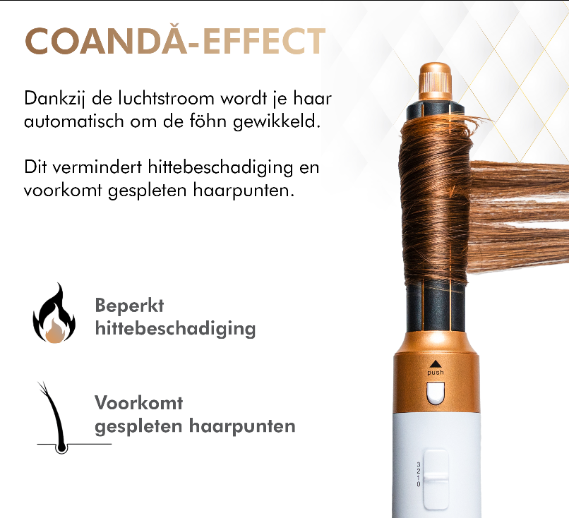 LumiCurl™ 5 in 1 | Haar Tool die krult en föhnt